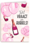dit vraagt om roze bubbels