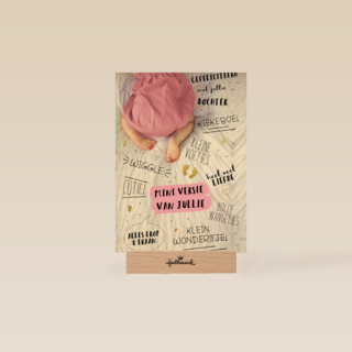 een mooie roze mini versie van jullie