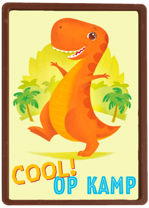 op kamp kaart dinosaurus