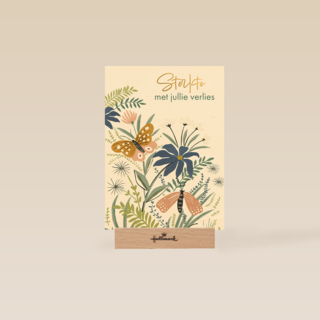 Condoleance sterkte vlinder bloemen libelle