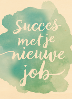 watercolor succes met je nieuwe baan