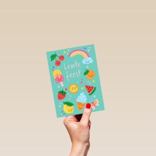 Lentefeest fruit regenboog