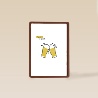 Verjaardagskaart Cheers To You Beer
