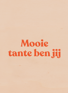 zomaar kaart andc mooie tante ben jij