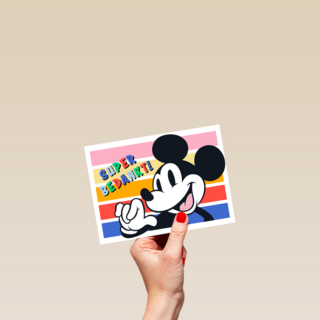 Bedankt kaart Mickey Mouse