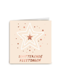 kerstkaart schitterende feestdagen