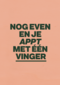 verjaardagkaart andc nog even en je appt met 1 vinger
