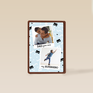 fotokaart dad you are my superhero