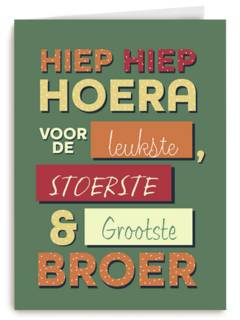 een verjaardagskaart voor een broer