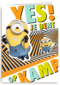 Minions op kamp kaart