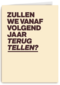 verjaardagskaart vrouw man grappig terugtellen