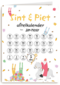 Sinterklaaskaart Sint en piet aftelkalender