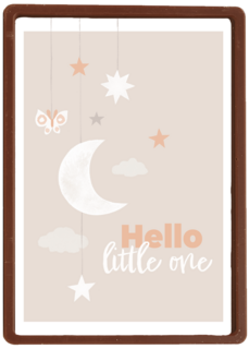 Maan en sterren hello little one