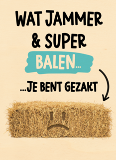 gezakt kaart balen