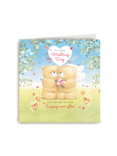 Pas getrouwd kaart 2 Forever Friends beren