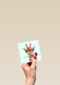 liefdeskaart grappig Giraffe met roos
