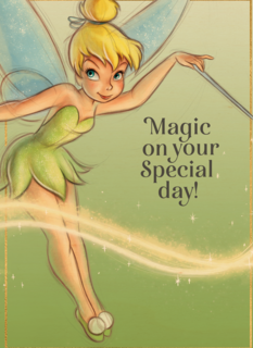 Disney verjaardagskaart Tinkerbell