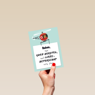 Hopelijk krik je gauw weer op