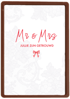 Mr Mrs jullie zijn getrouwd