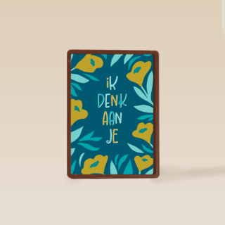 Ik denk aan je bloemen