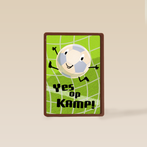 Op kamp kaart voetbal
