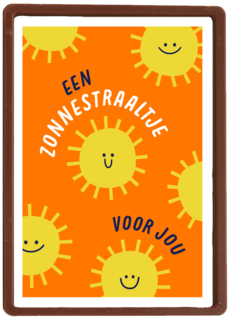 Hart onder de riem kaart een zonnetraaltje voor jou