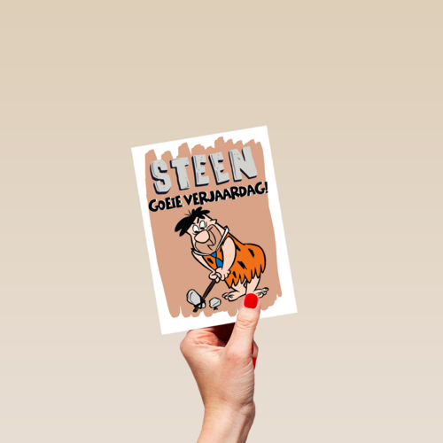 steengoeie verjaardag met fred flintstones