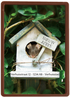 verhuizen nieuw adres vogelhuis