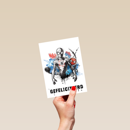 Spiderman felicitatiekaart