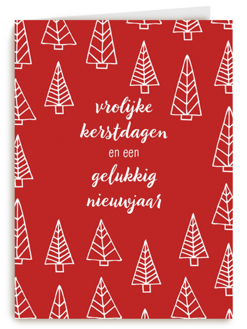 Kerstkaart hip Vrolijke kerstdagen en een gelukkig nieuwjaar