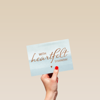 condoleance with heartfelt sympathy