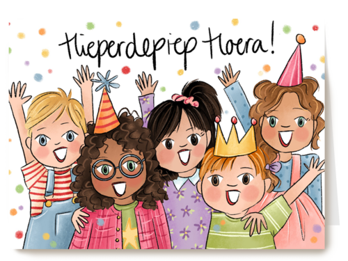 verjaardagskaart kids hieperdepiep matia studio