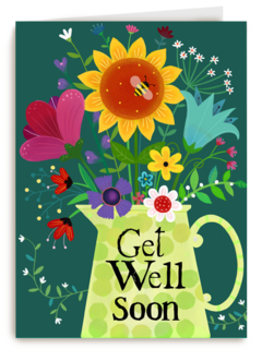 Beterschap kaart Get well soon