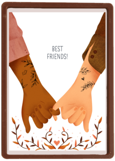Complimentkaart best friends