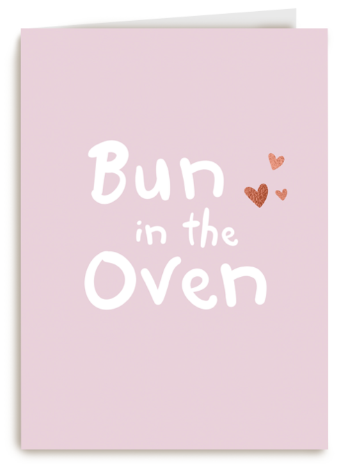 zwangerschap felicitatie bun in the oven