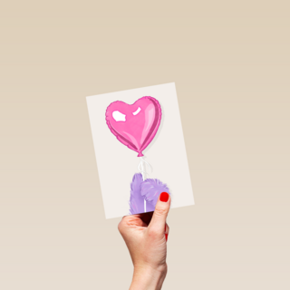 Hart Ballon Fluffy Hands