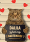 valentijn kaart kat grappig jij bent mijn hartendief