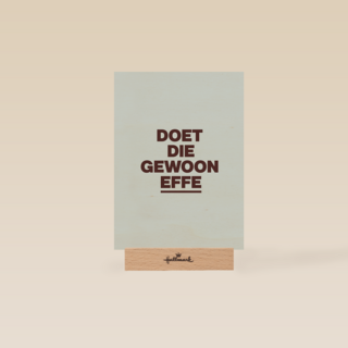 And C Doet die gewoon effe