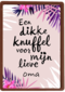 een dikke knuffel voor mijn lieve oma
