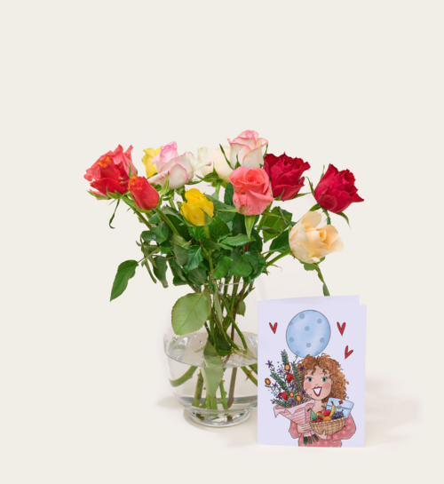 Brievenbusbloemen Rozen Taylor