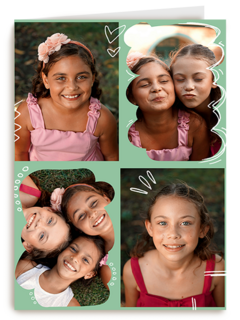Fotokaart Collage Groen