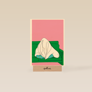 Dekentje op de bank winterdip