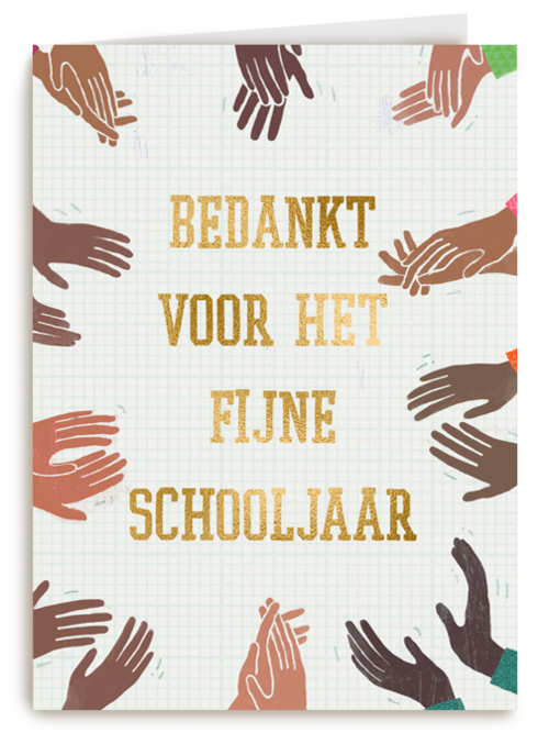 heel veel applaus voor het fijne schooljaar