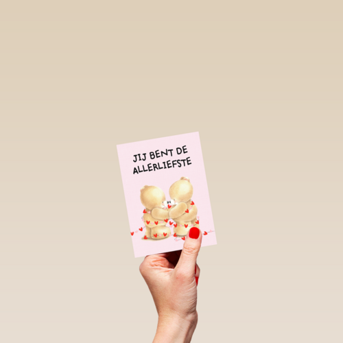 valentijnskaart klassiek forever friends jij bent de allerliefste