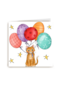 verjaardagskaart ballonnen kat matia studio