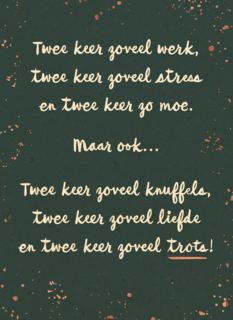 geboorte meerling 2x zoveel knuffelen