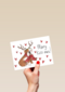 Kerstkaart Matia Studio merry kiss mas