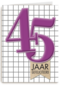 vijfenveertig paars ruitjes