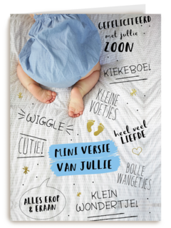 gefeliciteerd met de miniversie van jullie