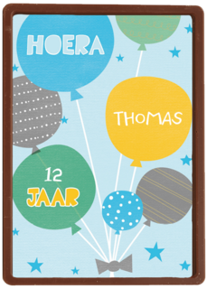 hoera verjaardag met ballonnen
